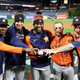 Houston Astros pitchers threw a combined no-hitter against the Phils